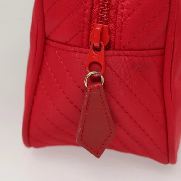 SAINT LAURENT Hand Bag Nylon Red Auth - Picture 8 of 16